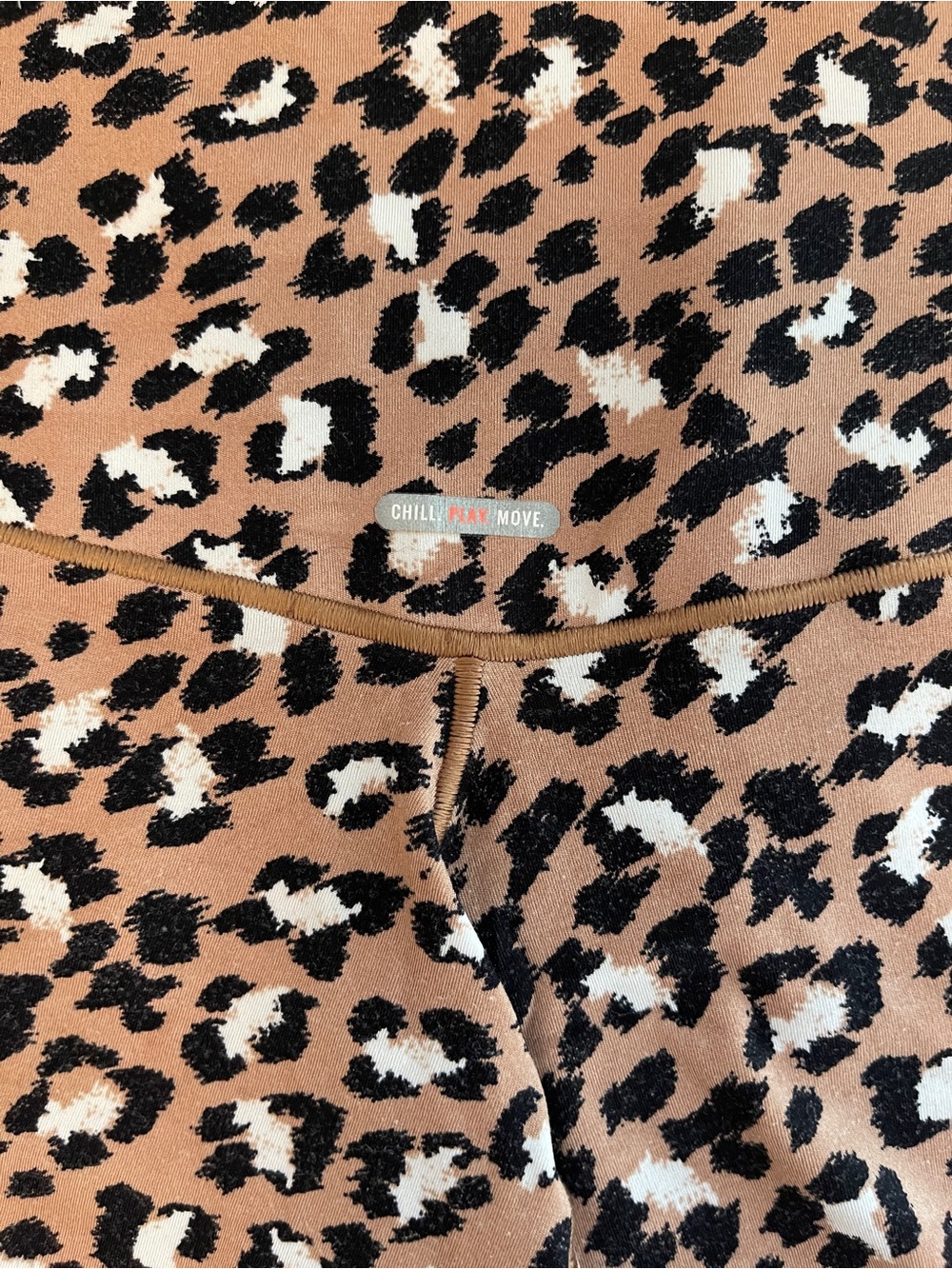 aerie Leopard Print High-Rise Bike Shorts - Picture 5 of 6